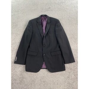 Hugo Boss Suit Jacket 36 R Black Wool Birdseye The Clash Luxury Designer Sport